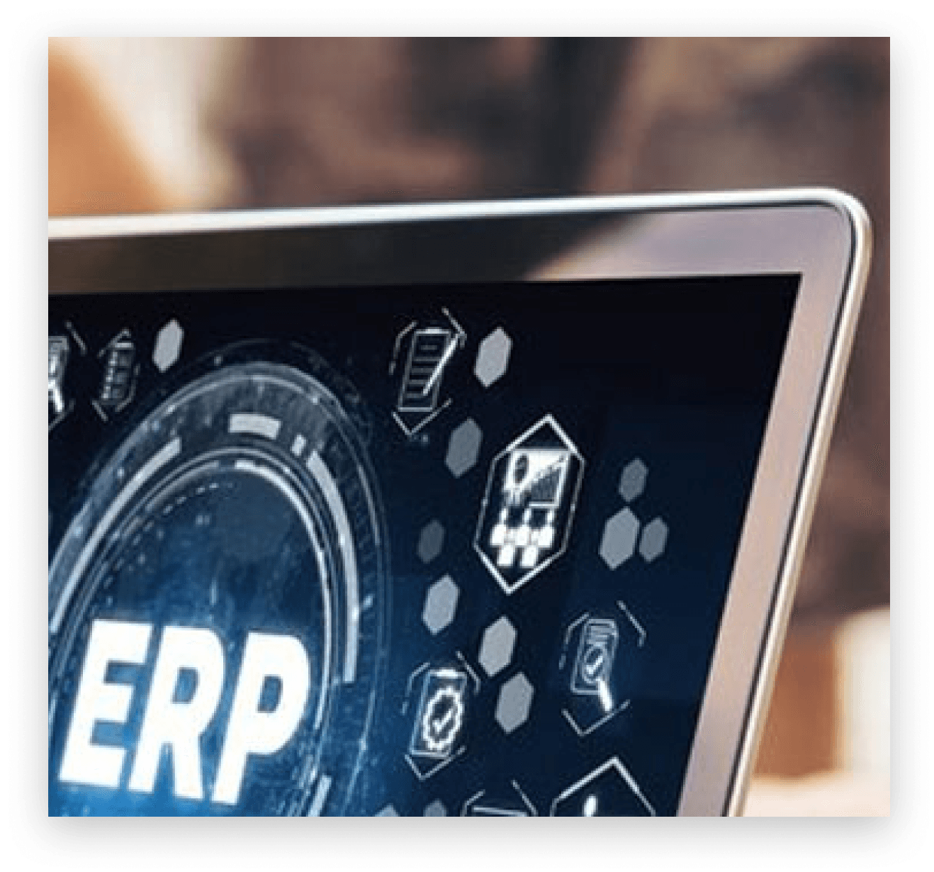 ERP feature integration showing real-time data flow