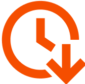 Less unplanned downtime icon